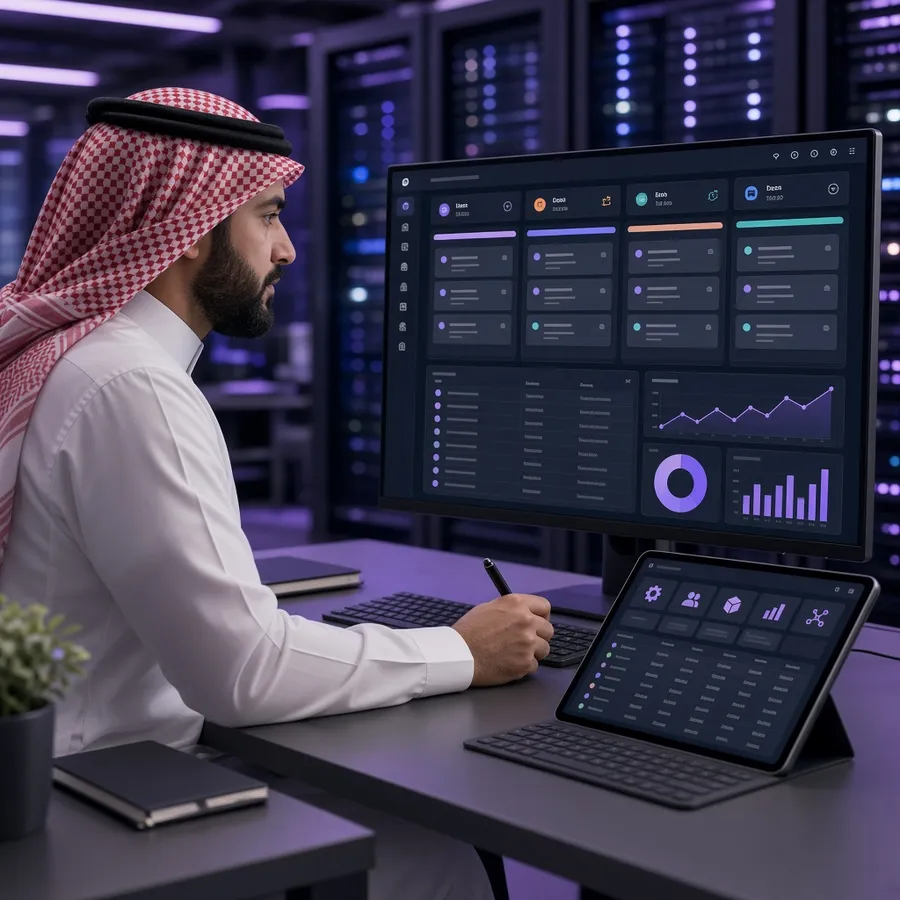 لوحة نظام إدارة الشركات ERP وCRM